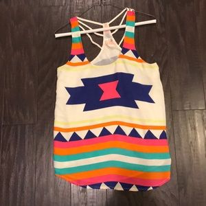 Adorable multi color tank!